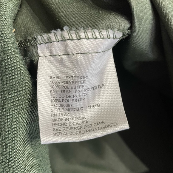 Eagles Ridge Mens XL (like 2XL) 1/4 Snap Green Polyester Golf Vest Pullover - Picture 9 of 9